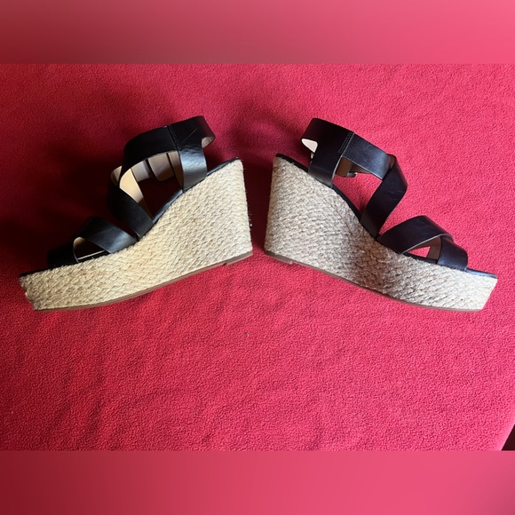 Michael Kors Black wedges size 9 1/2 - Picture 4 of 6